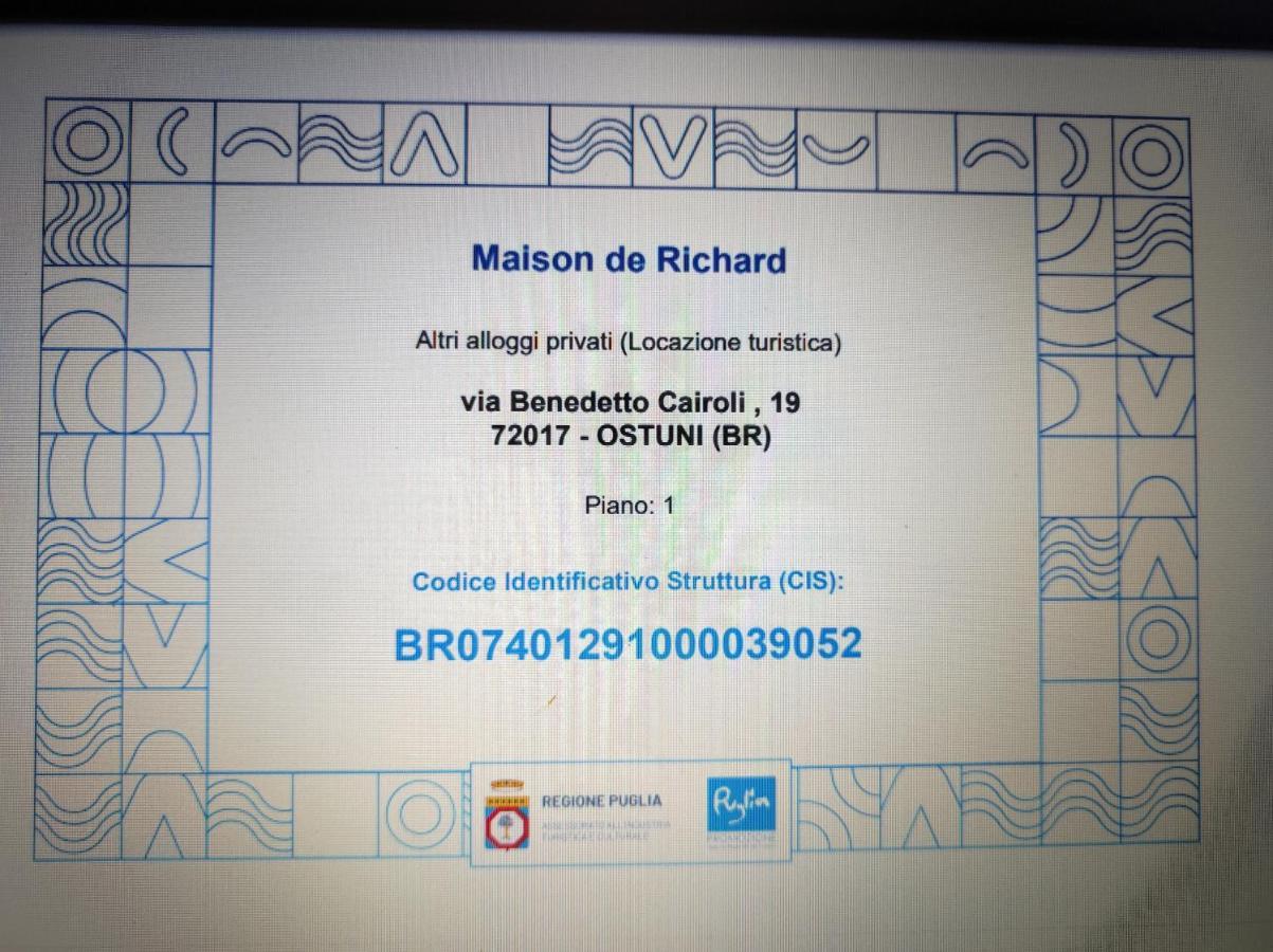 Maison De Richard Ostuni Ngoại thất bức ảnh